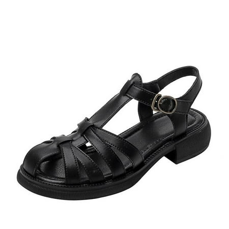 Summer Sandals Women Low Heel Platform Shoes Soft Comfortable Casual Beach Round Toe Student Sandals Ladies
Summer Sandals Women Low Heel Platform Shoes Soft Comfortable Casual Beach Round Toe Student Sandals Ladies