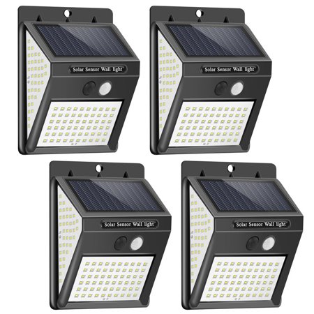 Outdoor Led Solar Motion Sensor Light EXGREEM 144 LED IP65 Water Resistant Exterior Wireless Security Wall Lamp Pack of 4
Outdoor Led Solar Motion Sensor Light EXGREEM 144 LED IP65 Water Resistant Exterior Wireless Security Wall Lamp Pack of 4