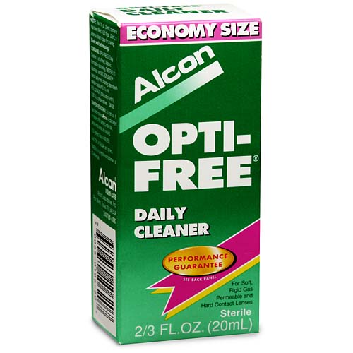 Alcon Opti-Free Daily Cleaner For Soft Contact Lens Care, .66 Fl Oz ...