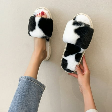 NEGJ Women s Fashion Color Matching Warm Plush Indoor Plush Casual Cotton Slippers
NEGJ Women s Fashion Color Matching Warm Plush Indoor Plush Casual Cotton Slippers