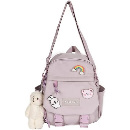 CoCopeaunt Kawaii Mini Backpack with Cute Pin Accessories Plush Pendant Kawaii School Backpack Cute Mini Aesthetic Backpack for School Travel
CoCopeaunt Kawaii Mini Backpack with Cute Pin Accessories Plush Pendant Kawaii School Backpack Cute Mini Aesthetic Backpack for School Travel