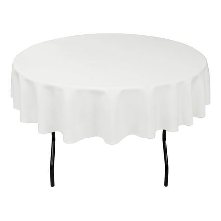 Craft & Party Polyester Tablecloth 70 Round (White)