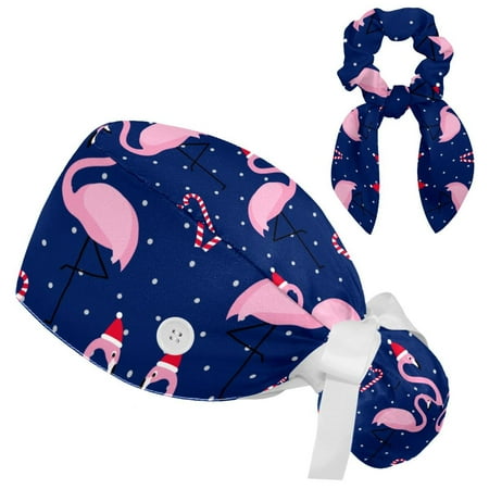 Working Cap with Buttons and Sweatband Scrub Hat Bouffant Caps with Scrunchie Flamingo Tie Back Hats
Working Cap with Buttons and Sweatband Scrub Hat Bouffant Caps with Scrunchie Flamingo Tie Back Hats
