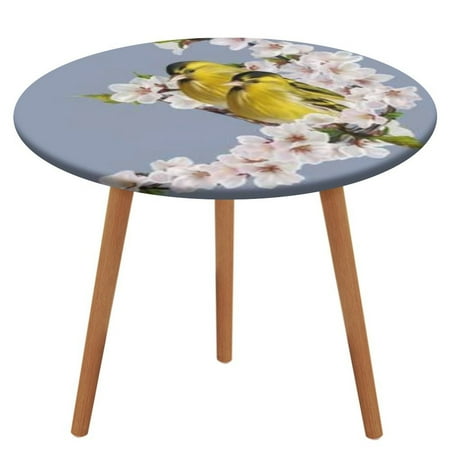 Bybiment Round Fitted Tablecloth with Elastic Edge Two Little Yellow Bird Branch Decorative Tablecloth Table Cover 51 Inch
Bybiment Round Fitted Tablecloth with Elastic Edge Two Little Yellow Bird Branch Decorative Tablecloth Table Cover 51 Inch