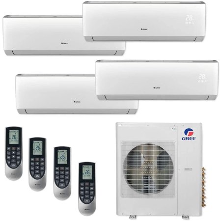 Gree MULTI36CLIV403-36 000 BTU Multi21+ Quad-Zone Wall Mount Mini Split Air Conditioner Heat Pump 208-230V (9-9-12-12)
Gree MULTI36CLIV403-36 000 BTU Multi21+ Quad-Zone Wall Mount Mini Split Air Conditioner Heat Pump 208-230V (9-9-12-12)
