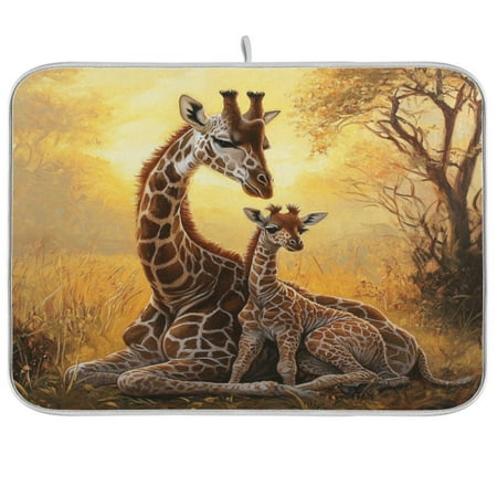 Dish Drying Mat 18 x 24 Highly Absorbent Microfiber for Dishes Utensils A Mother Giraffe
Dish Drying Mat 18 x 24 Highly Absorbent Microfiber for Dishes Utensils A Mother Giraffe