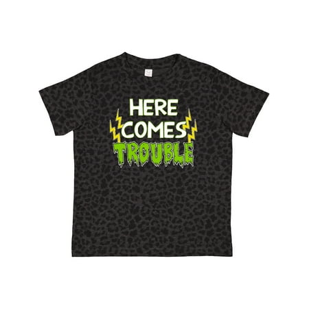 Inktastic Here Comes Trouble Gift Toddler Boy or Toddler Girl T-Shirt