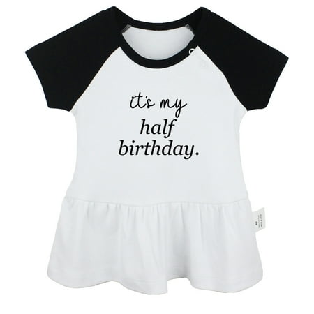 It s My Half Birthday Funny Dresses For Baby Newborn Babies Skirts Infant Princess Dress 0-24M Kids Graphic Clothes (Black Raglan Dresses 6-12 Months)
It s My Half Birthday Funny Dresses For Baby Newborn Babies Skirts Infant Princess Dress 0-24M Kids Graphic Clothes (Black Raglan Dresses 6-12 Months)