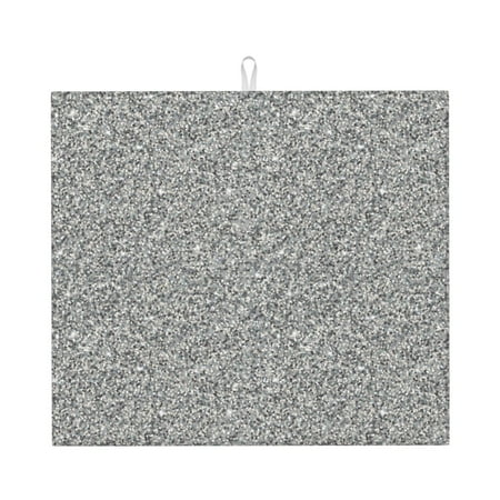 Dish Drying Mats for Kitchen Counter Gray Glitter Pattern 16x18in Dish Drying Pad Coffee Mat with Hanging Loop Super absorbent Kitchen Counter Mat Coffee Bar Accessories
Dish Drying Mats for Kitchen Counter Gray Glitter Pattern 16x18in Dish Drying Pad Coffee Mat with Hanging Loop Super absorbent Kitchen Counter Mat Coffee Bar Accessories