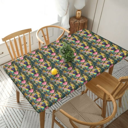 Home Deluxe Tablecloth Dog Wearing Colorful Clothes Print Waterproof Elastic Rim Edged Table Cover- For Christmas Parties And Picnics 5ft
Home Deluxe Tablecloth Dog Wearing Colorful Clothes Print Waterproof Elastic Rim Edged Table Cover- For Christmas Parties And Picnics 5ft