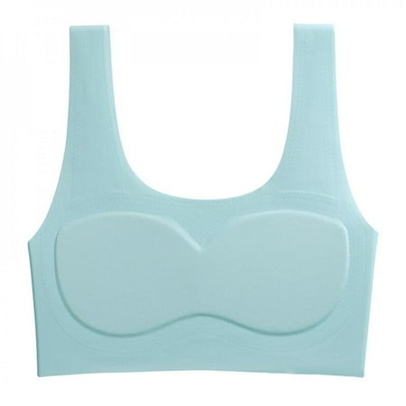 Baywell Big Girls Training Bra Wire Free Sports Bras Wireless Light Padded Breathable Bra Blue 23-50kg
Baywell Big Girls Training Bra Wire Free Sports Bras Wireless Light Padded Breathable Bra Blue 23-50kg