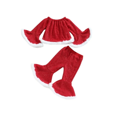 JYYYBF 1-6Y Christmas Toddler Girls 2pcs Sequins Outfits Plush Patchwork Flare Long Sleeve Tops + Elastic Waist Flare Pants Gray 1-2 Years
JYYYBF 1-6Y Christmas Toddler Girls 2pcs Sequins Outfits Plush Patchwork Flare Long Sleeve Tops + Elastic Waist Flare Pants Gray 1-2 Years