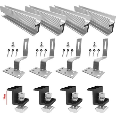 Mduoduo Pv Solar Module Bracket Mounting Rail Mounting Rail Brick Roof Rack Set