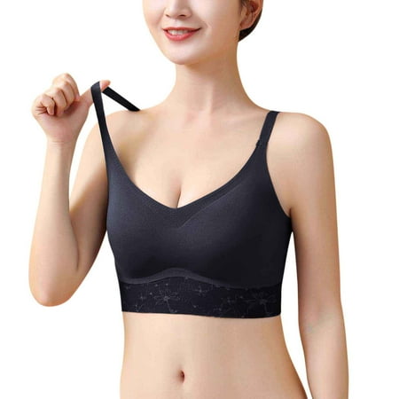 Pgeraug bras for women Beauty Back Underwear Seamless Wireless Bra Thin Sports Bra underwear women Black XL
Pgeraug bras for women Beauty Back Underwear Seamless Wireless Bra Thin Sports Bra underwear women Black XL
