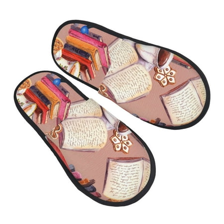 Bingfone Gnomes Books Tea Cups House Slippers For Women Men With Soft Rubber Sole Slip On For Indoor/Outdoor-Medium
Bingfone Gnomes Books Tea Cups House Slippers For Women Men With Soft Rubber Sole Slip On For Indoor/Outdoor-Medium