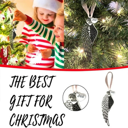 Pgeraug Pendants 1PC Feather Heart Shape - A Piece Of My Heart Is In Heave Memorial Ornament Christmas Ornaments Hangs B
Pgeraug Pendants 1PC Feather Heart Shape - A Piece Of My Heart Is In Heave Memorial Ornament Christmas Ornaments Hangs B