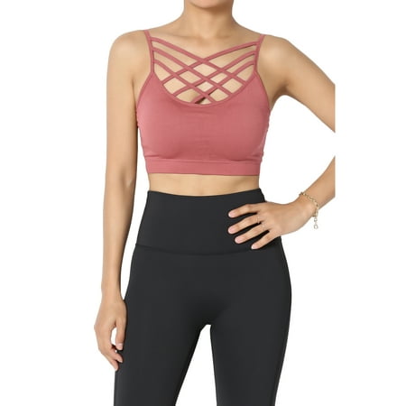 TheMogan Women s S~3XL Padded Criss Cross Strappy Bustier Crop Top Bralette Bra Top
TheMogan Women s S~3XL Padded Criss Cross Strappy Bustier Crop Top Bralette Bra Top
