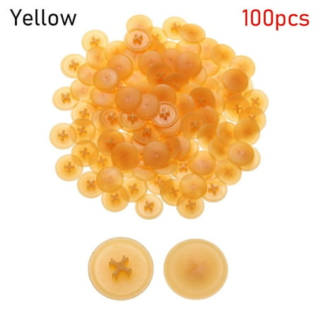 100Pcs Self-tapping Furniture Exterior Hardware Hinged Fold Snap Cap Screws Decor Protective Cap Nuts Covers YELLOW
100Pcs Self-tapping Furniture Exterior Hardware Hinged Fold Snap Cap Screws Decor Protective Cap Nuts Covers YELLOW