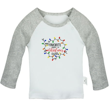 My Favorite Color is Christmas Lights Funny T shirt For Baby Newborn Babies T-shirts Infant Tops 0-24M Kids Graphic Tees Clothing (Long Gray Raglan T-shirt 18-24 Months)
My Favorite Color is Christmas Lights Funny T shirt For Baby Newborn Babies T-shirts Infant Tops 0-24M Kids Graphic Tees Clothing (Long Gray Raglan T-shirt 18-24 Months)