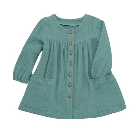 QWERTYU Infant Baby Toddler Child Children Kids Ruffle Sundress for Girl Fall Winter Dresses Long Sleeve Dress 1Y-6Y
QWERTYU Infant Baby Toddler Child Children Kids Ruffle Sundress for Girl Fall Winter Dresses Long Sleeve Dress 1Y-6Y