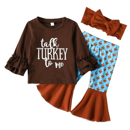 ZHUASHUM Toddler Kids Girls Outfit Thanksgiving Turkeys Prints Long Sleeves Tops Pants 2pcs Set Outfits
ZHUASHUM Toddler Kids Girls Outfit Thanksgiving Turkeys Prints Long Sleeves Tops Pants 2pcs Set Outfits