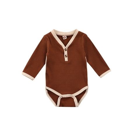 Spring hue Newborn Infant Baby Ribbed Knit Romper Girls Boys V-Neck Buttons Onesie Bodysuit Jumpsuit Clothes
Spring hue Newborn Infant Baby Ribbed Knit Romper Girls Boys V-Neck Buttons Onesie Bodysuit Jumpsuit Clothes