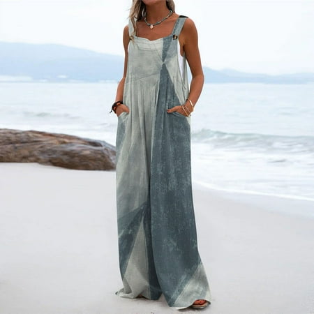 ELFINDEA Summer Dresses for Women 2023 One-Piece Button Up Jumpsuit Casual Loose Sleeveless Rompers with Pockets Gray XL
ELFINDEA Summer Dresses for Women 2023 One-Piece Button Up Jumpsuit Casual Loose Sleeveless Rompers with Pockets Gray XL