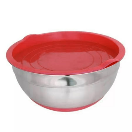 Stainless Steel Bowl with Sealing Cover without Magnetic Thickening Silicone Bottom Salad Pot Baking Egg Kitchen Utensils New
Stainless Steel Bowl with Sealing Cover without Magnetic Thickening Silicone Bottom Salad Pot Baking Egg Kitchen Utensils New