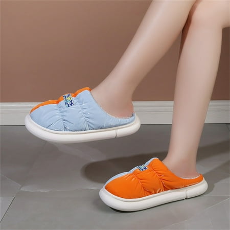 Ladies Fashion Colorblock Leather Comfort Flat Bottom Plus Cotton Slippers Orange 6
Ladies Fashion Colorblock Leather Comfort Flat Bottom Plus Cotton Slippers Orange 6