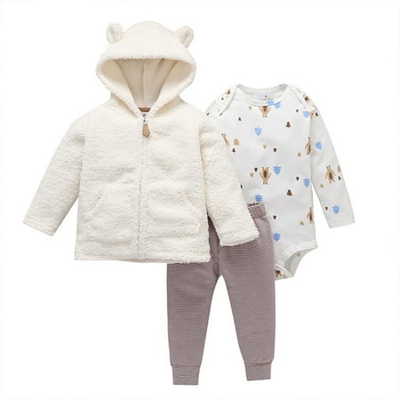EHTMSAK Infant Baby Toddler Children Girl Boy Pullover Bodysuit and Pants Set Striped Clothing Set Long Sleeve Outfits with Hoodie White 6M-2Y 80
EHTMSAK Infant Baby Toddler Children Girl Boy Pullover Bodysuit and Pants Set Striped Clothing Set Long Sleeve Outfits with Hoodie White 6M-2Y 80