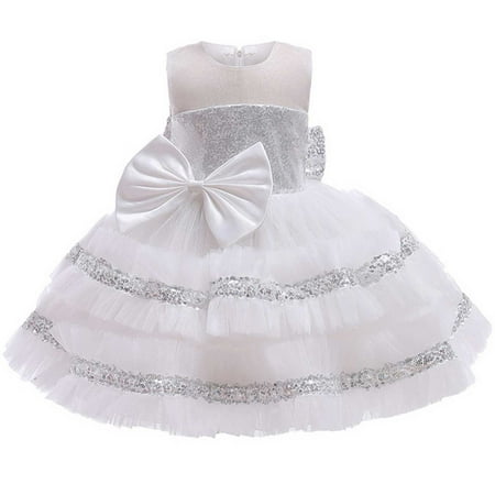 KONBECA Baby Girls Princess Dress Little Girls Party Wedding Dresses Evening Mesh Lace Dress Birthday Dress Kids Pageant Flower Girl Sleeveless Dress Birthday Gifts for Girls White (1-2 Years)
KONBECA Baby Girls Princess Dress Little Girls Party Wedding Dresses Evening Mesh Lace Dress Birthday Dress Kids Pageant Flower Girl Sleeveless Dress Birthday Gifts for Girls White (1-2 Years)