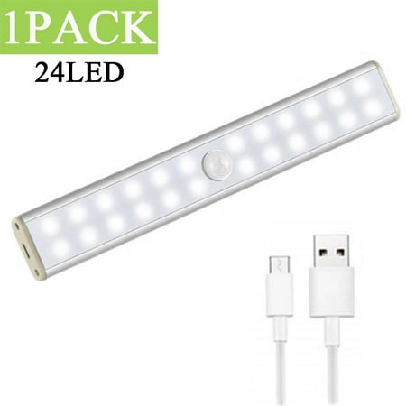 Macgin 1Pack Wireless LED Closet Light Rechargeable Motion Sensor Version with Dimmer 24 LED Night Light Bar You Can Stick It Anywhere Under Cabinet for Stairs Closet Kitchen
Macgin 1Pack Wireless LED Closet Light Rechargeable Motion Sensor Version with Dimmer 24 LED Night Light Bar You Can Stick It Anywhere Under Cabinet for Stairs Closet Kitchen