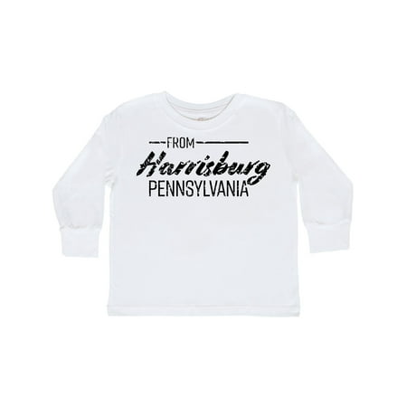 Inktastic From Harrisburg Pennsylvania in Black Distressed Text Gift Toddler Boy or Toddler Girl Long Sleeve T-Shirt
Inktastic From Harrisburg Pennsylvania in Black Distressed Text Gift Toddler Boy or Toddler Girl Long Sleeve T-Shirt