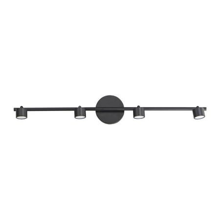 ET2 Lighting E52004-BK Taylor 4-Light Fixed Rail Track Light Black
