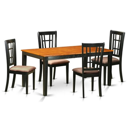 5-Pc Butterfly Leaf Dining Table Set