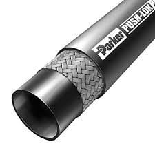 Parker 3\/4 Inch Push-Lok Plus Black Multipurpose Hose Synthetic Rubber 300 PSI