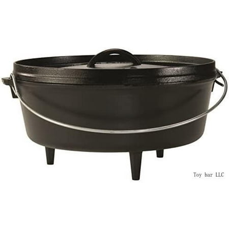 L12CO3 Cast Iron Camp Dutch Oven 6 Quart