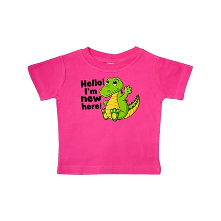 Inktastic Hello I m New Here with Cute Baby Alligator Gift Baby Boy or Baby Girl T-Shirt
Inktastic Hello I m New Here with Cute Baby Alligator Gift Baby Boy or Baby Girl T-Shirt
