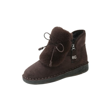 GENILU Womens Breathable Casual Winter Shoes Slip On Warm Booties Work Plush Lining Snow Boots Brown 7.5
GENILU Womens Breathable Casual Winter Shoes Slip On Warm Booties Work Plush Lining Snow Boots Brown 7.5