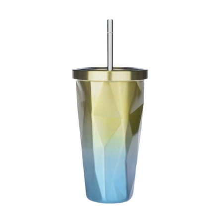 Andoer 17oz Stainless Steel Tumbler Double Walled Insulated Coffee Tumbler Cup with Proof Lid & Straw Travel Coffee Mug Yellow&Blue
Andoer 17oz Stainless Steel Tumbler Double Walled Insulated Coffee Tumbler Cup with Proof Lid & Straw Travel Coffee Mug Yellow&Blue