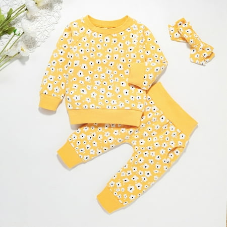 Tejiojio Girls and Toddlers Soft Cotton Clearance Newborn Infant Baby Girls Flowers Print Cute Sweatshirt+Pants+Hairband Outfits
Tejiojio Girls and Toddlers Soft Cotton Clearance Newborn Infant Baby Girls Flowers Print Cute Sweatshirt+Pants+Hairband Outfits