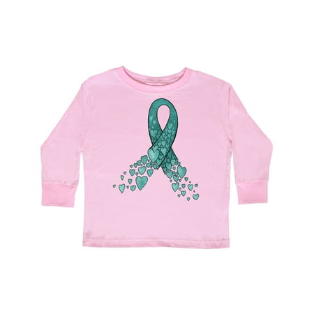 Inktastic Ovarian Cancer Awareness Teal Ribbon Made of Hearts Gift Toddler Boy or Toddler Girl Long Sleeve T-Shirt
Inktastic Ovarian Cancer Awareness Teal Ribbon Made of Hearts Gift Toddler Boy or Toddler Girl Long Sleeve T-Shirt