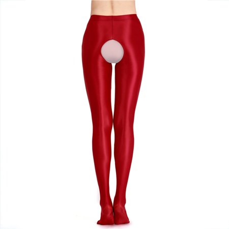 YIWEI Women Glossy Crotchless Pantyhose Stockings Stain Stretchy Tights Dance Lingerie Wine Red L
YIWEI Women Glossy Crotchless Pantyhose Stockings Stain Stretchy Tights Dance Lingerie Wine Red L