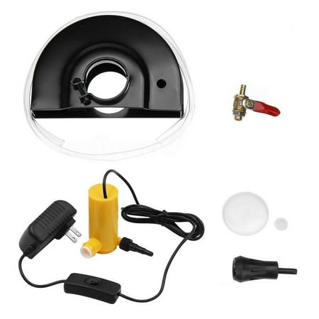 120Mm Angle Grinder Guard Water Slotting Dust-Free Protective Cover + Water Pump