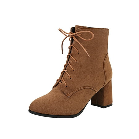 Women High Heel Bootie Winter Warm Lightweight Pointed Toe Casual Solid Color Lace Up Ankle Boots Yellow Boots women size 6
Women High Heel Bootie Winter Warm Lightweight Pointed Toe Casual Solid Color Lace Up Ankle Boots Yellow Boots women size 6