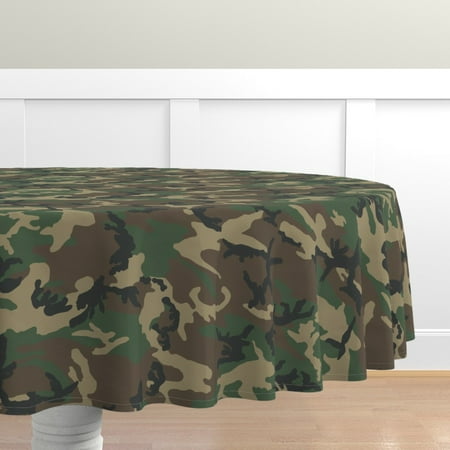 Cotton Sateen Tablecloth 90 Round - Woodland Camo Army Abstract Print Custom Table Linens by Spoonflower
Cotton Sateen Tablecloth 90 Round - Woodland Camo Army Abstract Print Custom Table Linens by Spoonflower