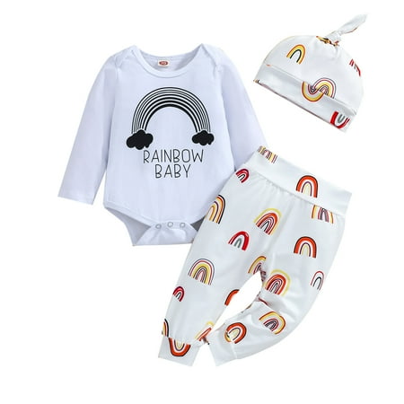 Dadaria Toddler Girl Fall Outfits 0-24Months Newborn Long Sleeve Clothes Autumn Winter Boys Girls Rainbow Romper Tops Trousers Outfit With Hat White 12-18 Months Toddler
Dadaria Toddler Girl Fall Outfits 0-24Months Newborn Long Sleeve Clothes Autumn Winter Boys Girls Rainbow Romper Tops Trousers Outfit With Hat White 12-18 Months Toddler
