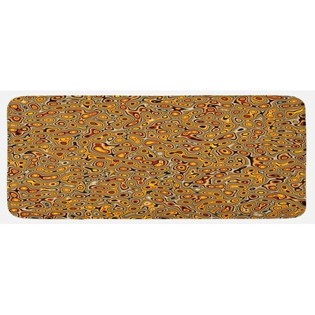Psychedelic Kitchen Mat Abstract Hallucinatory Plasma Shapes with Eastern Marbleized Print Plush Decorative Kitchen Mat with Non Slip Backing 47 X 19 Orange Brown by Ambesonne
Psychedelic Kitchen Mat Abstract Hallucinatory Plasma Shapes with Eastern Marbleized Print Plush Decorative Kitchen Mat with Non Slip Backing 47 X 19 Orange Brown by Ambesonne