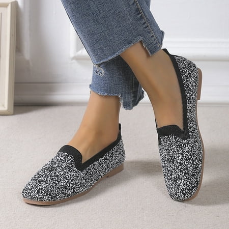 Women s Knit Flat Shoes Breathable Lightweight Square Toe Slip On Shoes Casual Walking Shoes
Women s Knit Flat Shoes Breathable Lightweight Square Toe Slip On Shoes Casual Walking Shoes