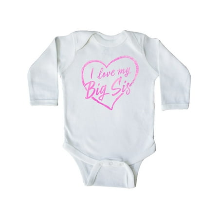 Inktastic I Love My Big Sis in Pink Chalk Heart Gift Baby Boy or Baby Girl Long Sleeve Bodysuit
Inktastic I Love My Big Sis in Pink Chalk Heart Gift Baby Boy or Baby Girl Long Sleeve Bodysuit